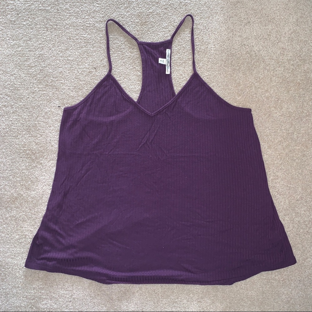 Express purple tank top